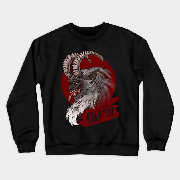 Krampus 2015 Crewneck Sweatshirt by SelkieIngenue